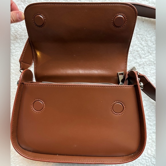 FinebagStudio Brand Brown Leather Crossbody Bag - Picture 6 of 8